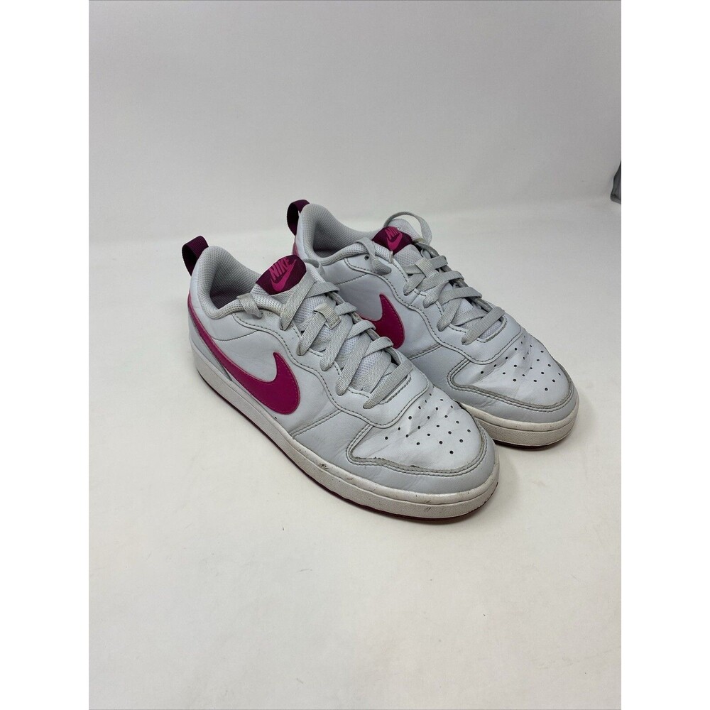 Nike Shoes Girls 6.5y Court Borough Low 2 BQ5448-015 White Casual Sneakers